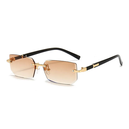 Nilo | Rechteckige Sonnenbrille Randlos