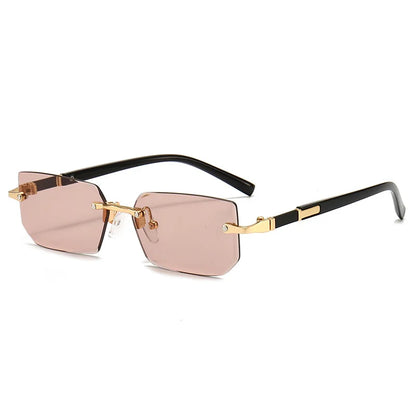 Nilo | Rechteckige Sonnenbrille Randlos