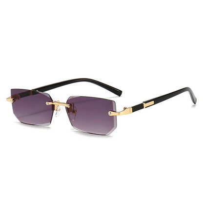 Nilo | Rechteckige Sonnenbrille Randlos